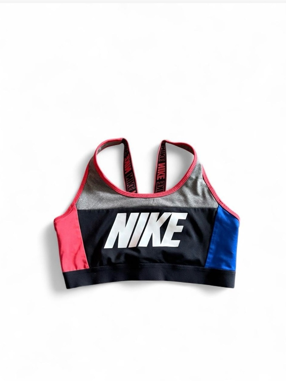 Nike Women's Colorblock Sports bra Top - Pink, Black, Blue
